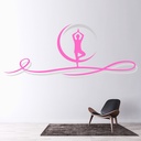 Yoga Beauty Meditation Exercise Wall Sticker