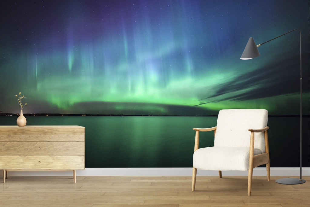 Northern Lights Aurora Sky Wall Mural Wallpaper - Mod5