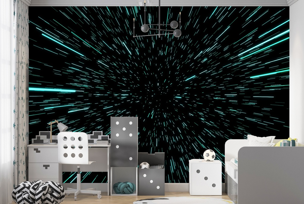 Hyperspace Space Galaxy Wall Mural Wallpaper
