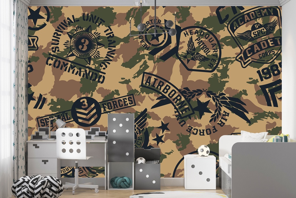 Army Camouflage Military Style Wall Mural Wallpaper