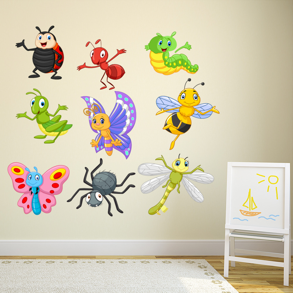 Fun Insects Butterfly Bee Wall Sticker | Icon Wall Stickers