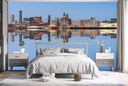 Liverpool UK City Skyline Wall Mural Wallpaper - Mod9