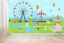 Theme Park Fun Fair Wall Mural Wallpaper
