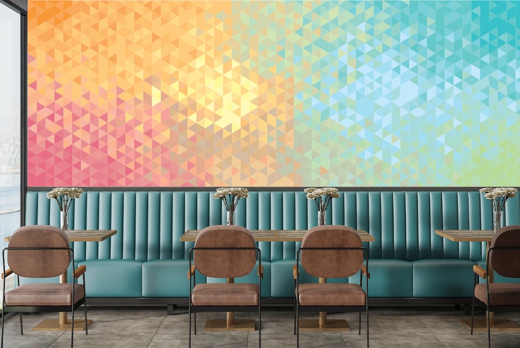 Rainbow Abstract Art Wall Mural Wallpaper
