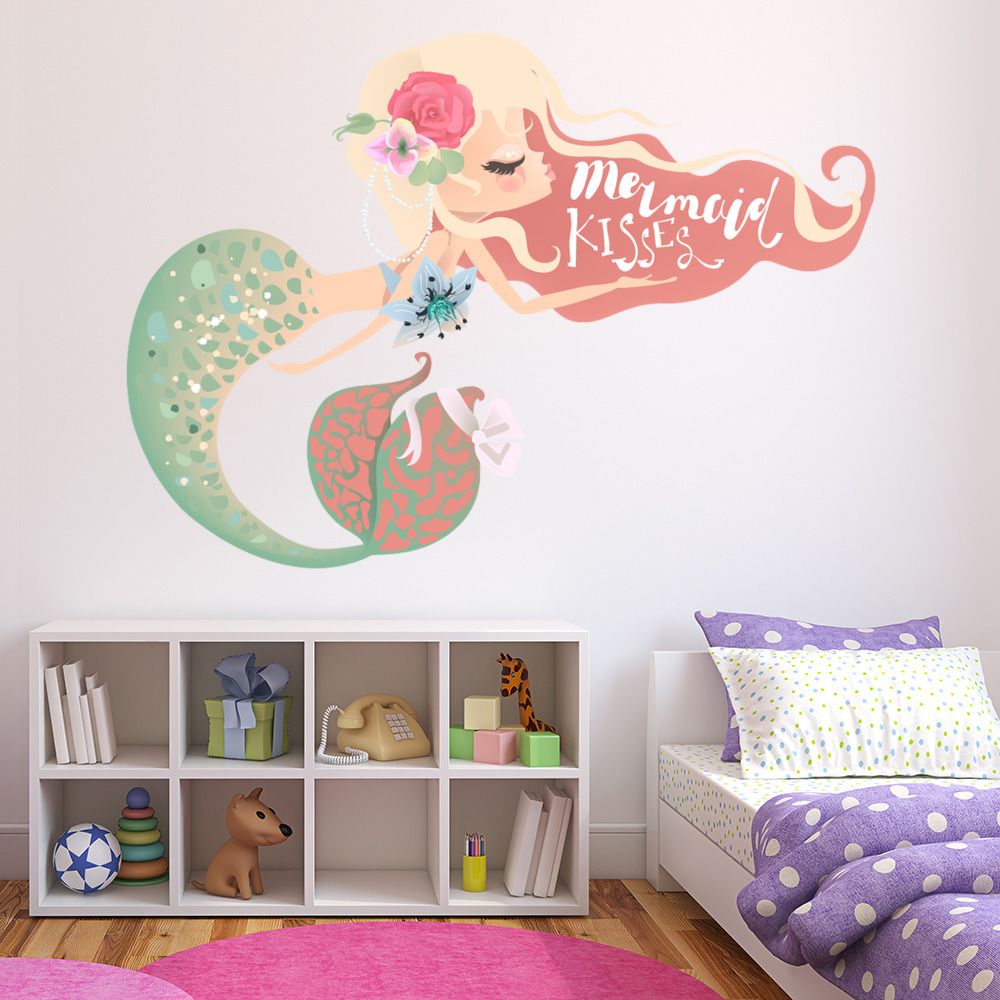 Mermaid Kisses Wall Sticker