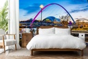 Newcastle City Skyline Millenium Bridge Wall Mural Wallpaper