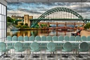 Newcastle City UK Tyne Bridge Wall Mural Wallpaper