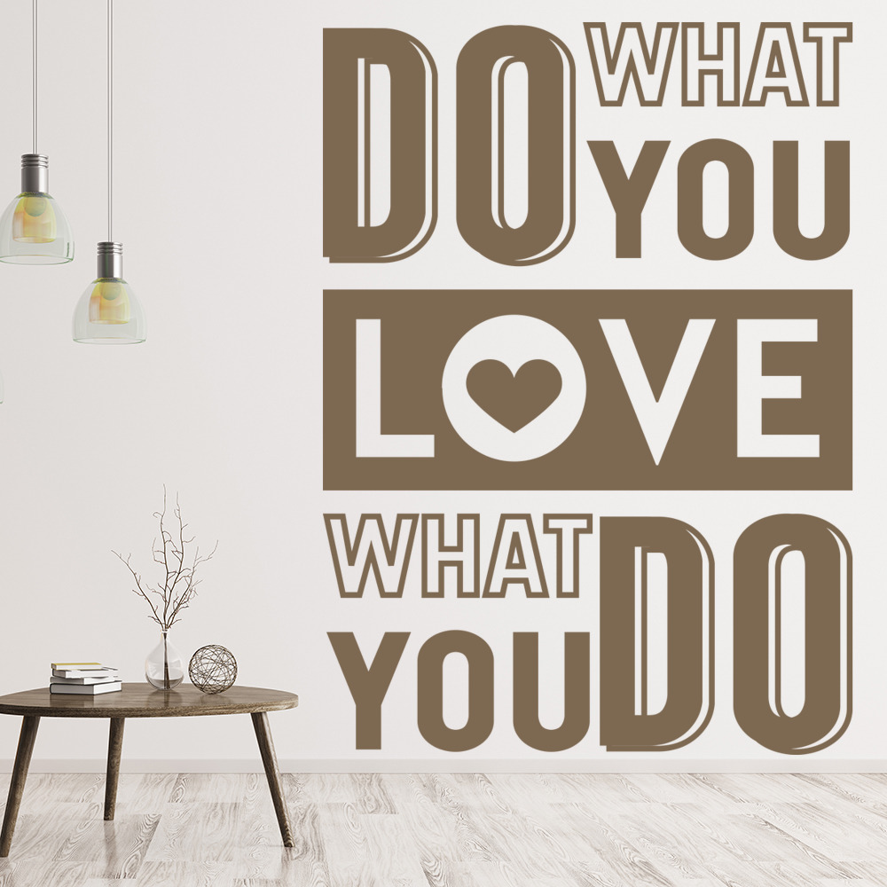 Do What You Love Inspirational Quote Wall Sticker - Mod9