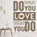 Do What You Love Inspirational Quote Wall Sticker - Mod9