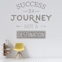 Success Is A Journey Inspirational Quote Wall Sticker - Mod5