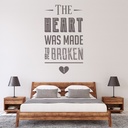 Broken Heart Love Quote Wall Sticker