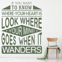 Where Your Heart Is Love Quote Wall Sticker