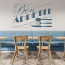 Bon Appetit Knife Fork Wall Sticker