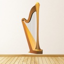 Harp String Instrument Wall Sticker