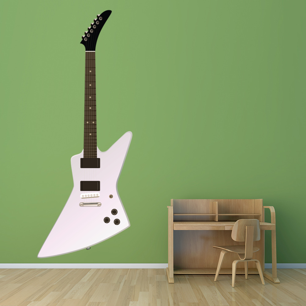 Electric Guitar Explorer Style Wall Sticker