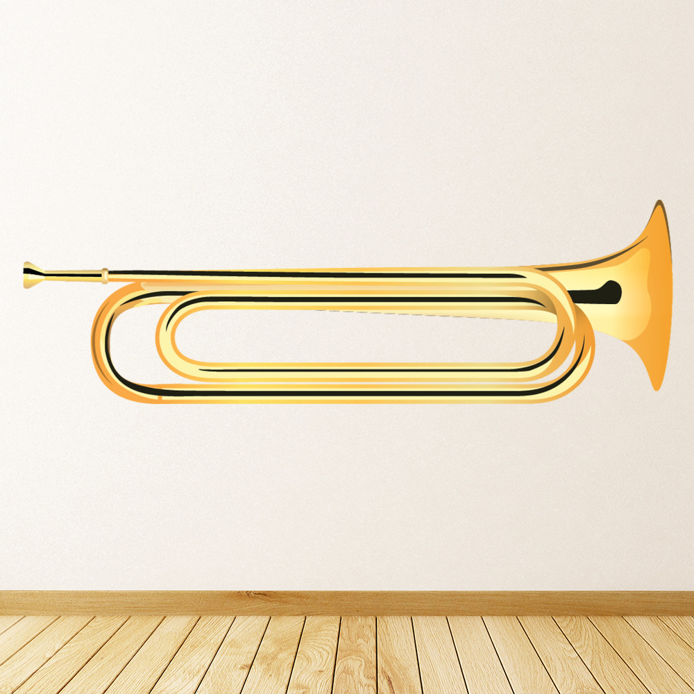 Bugle Brass Instruments Wall Sticker