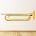 Bugle Brass Instruments Wall Sticker