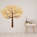 Autumn Tree Yellow Orange Leaves Wall Sticker