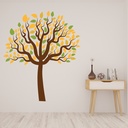 Autumn Tree Yellow Green Leaves Wall Sticker
