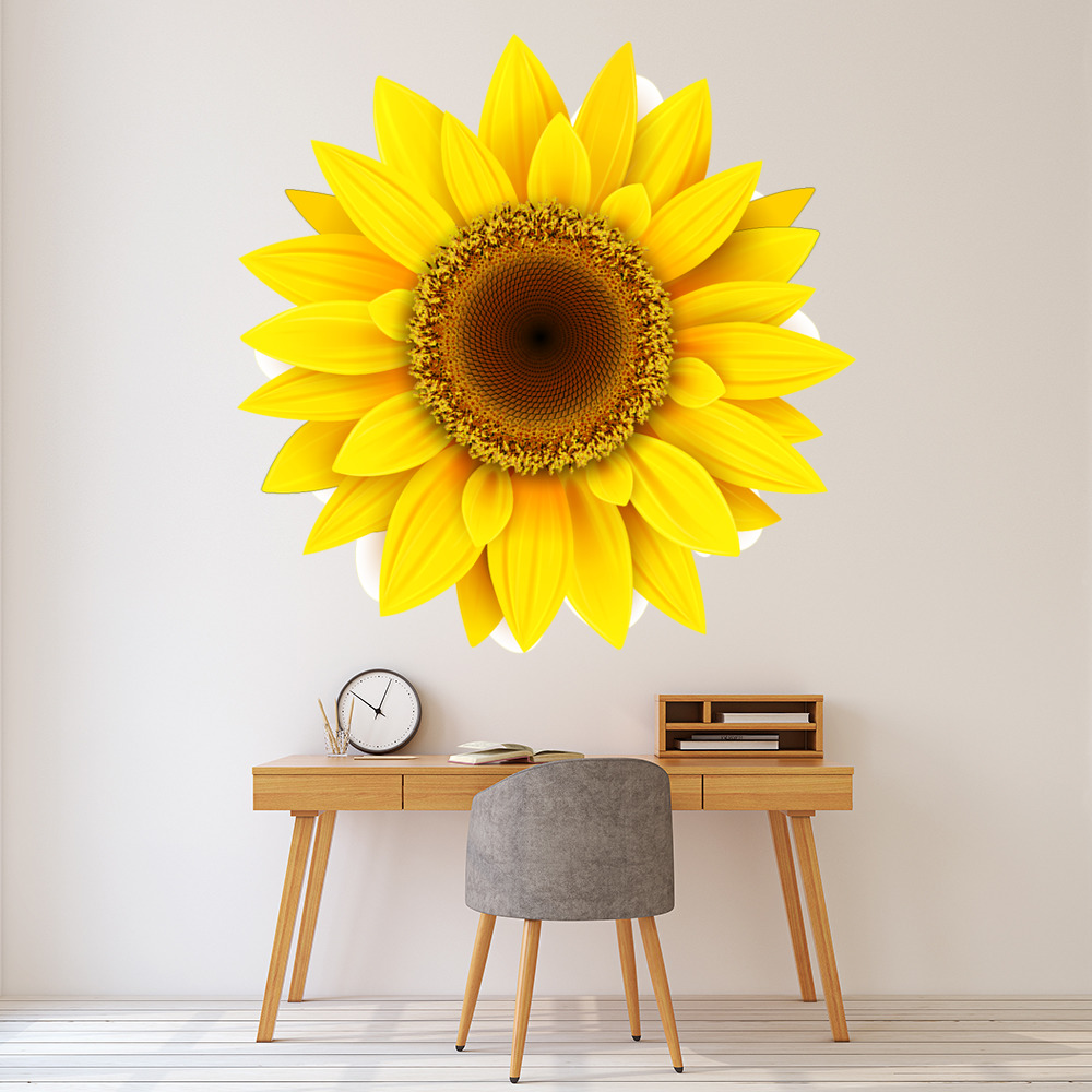 Yellow Sunflower Flower Wall Sticker