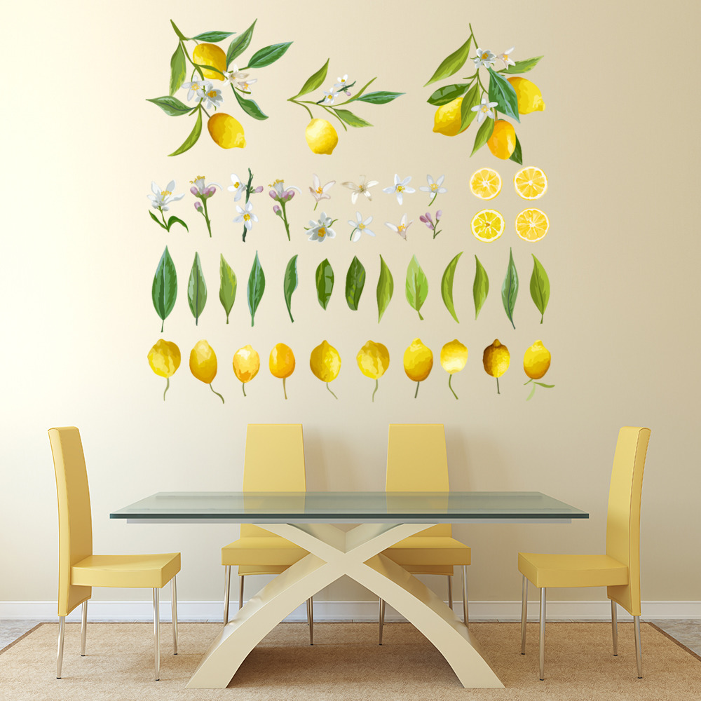 Lemons Fruit Wall Sticker Set | Icon Wall Stickers