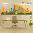 Montreal City Canada Skyline Wall Sticker