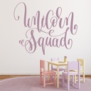 Unicorn Squad Fairytale Quote Wall Sticker