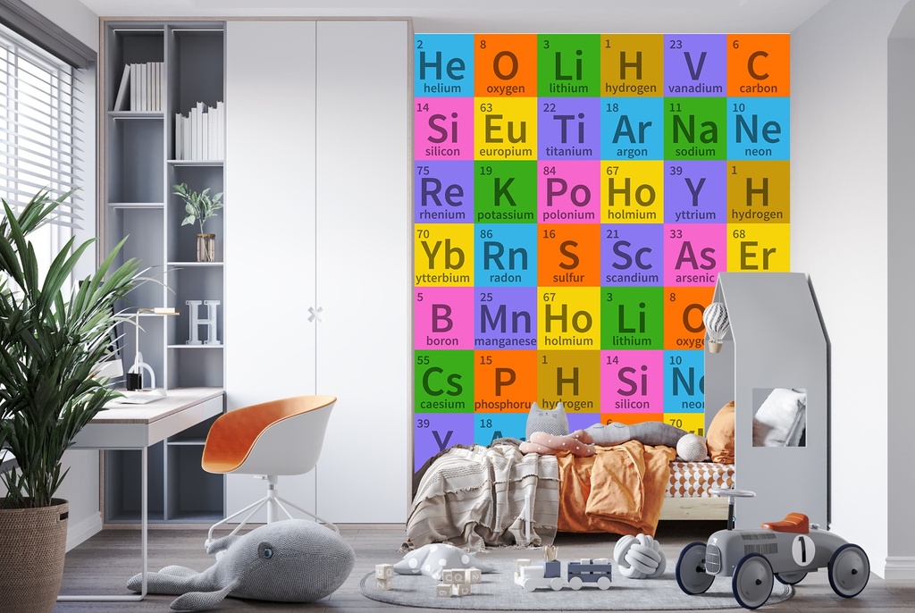 Periodic Table Symbols Science Wall Mural Wallpaper