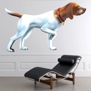 Basset Hound Hunting Dog Wall Sticker