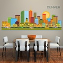 Denver City Skyline Colorado USA Wall Sticker