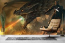 Dragon Master Fantasy Monster Wall Mural Wallpaper