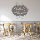 Coffee Time Cafe Restaurant Wall Sticker