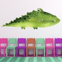 Green Crocodile Jungle Animals Wall Sticker
