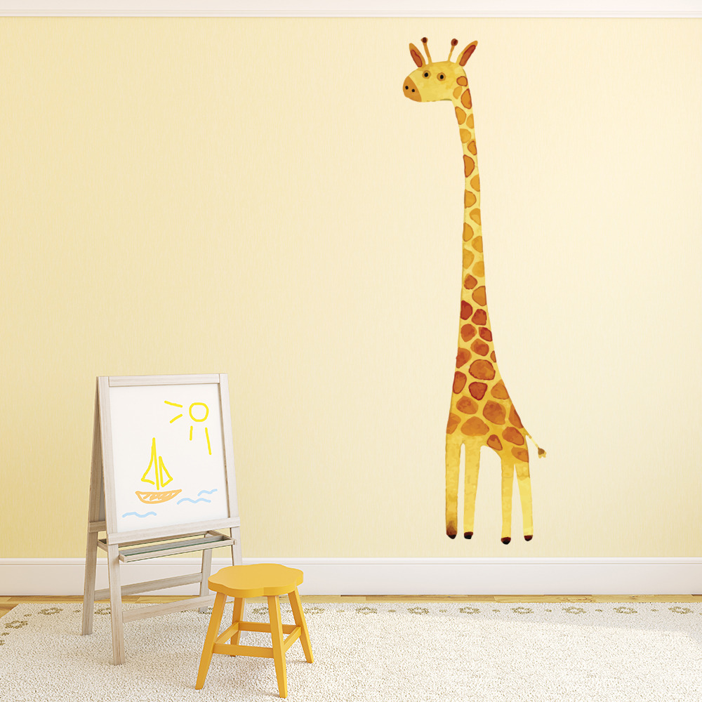 Tall Giraffe Safari Animals Wall Sticker | Icon Wall Stickers