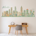 Atlanta City Skyline Georgia USA Wall Sticker