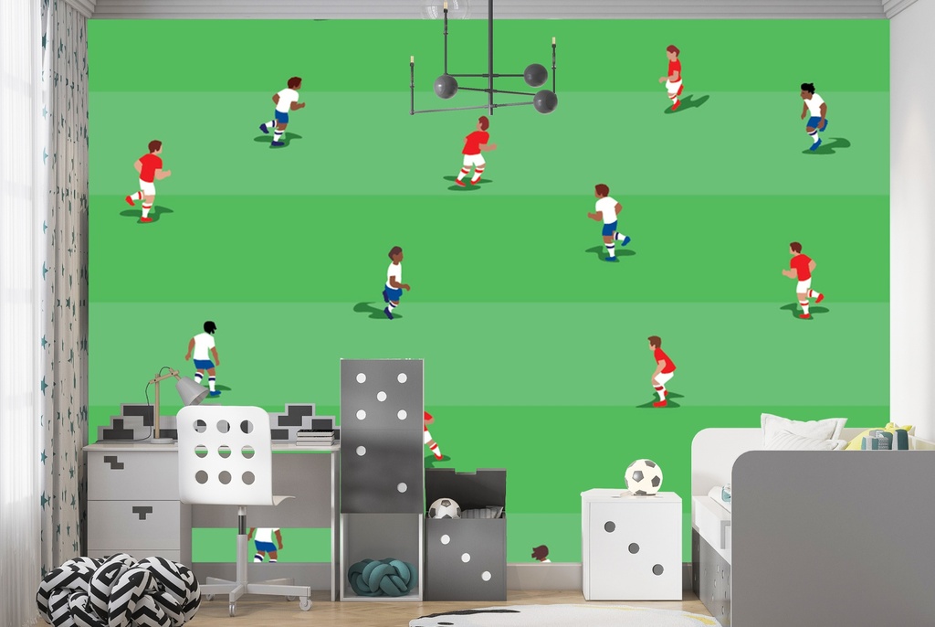 Football Match Wall Mural Wallpaper