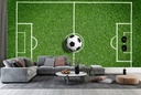 Football Grass Pitch Wall Mural Wallpaper