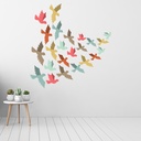Colourful Birds Nursery Wall Sticker