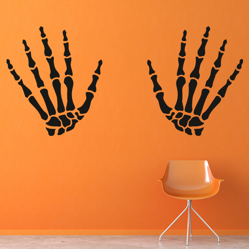 Skeleton Hands Halloween Wall Sticker