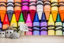 Colourful Crayons Childrens Art Wall Mural Wallpaper