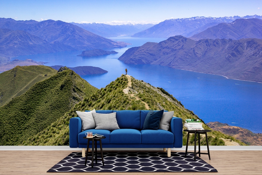 Mountain Landscape New Zealand Wall Mural Wallpaper