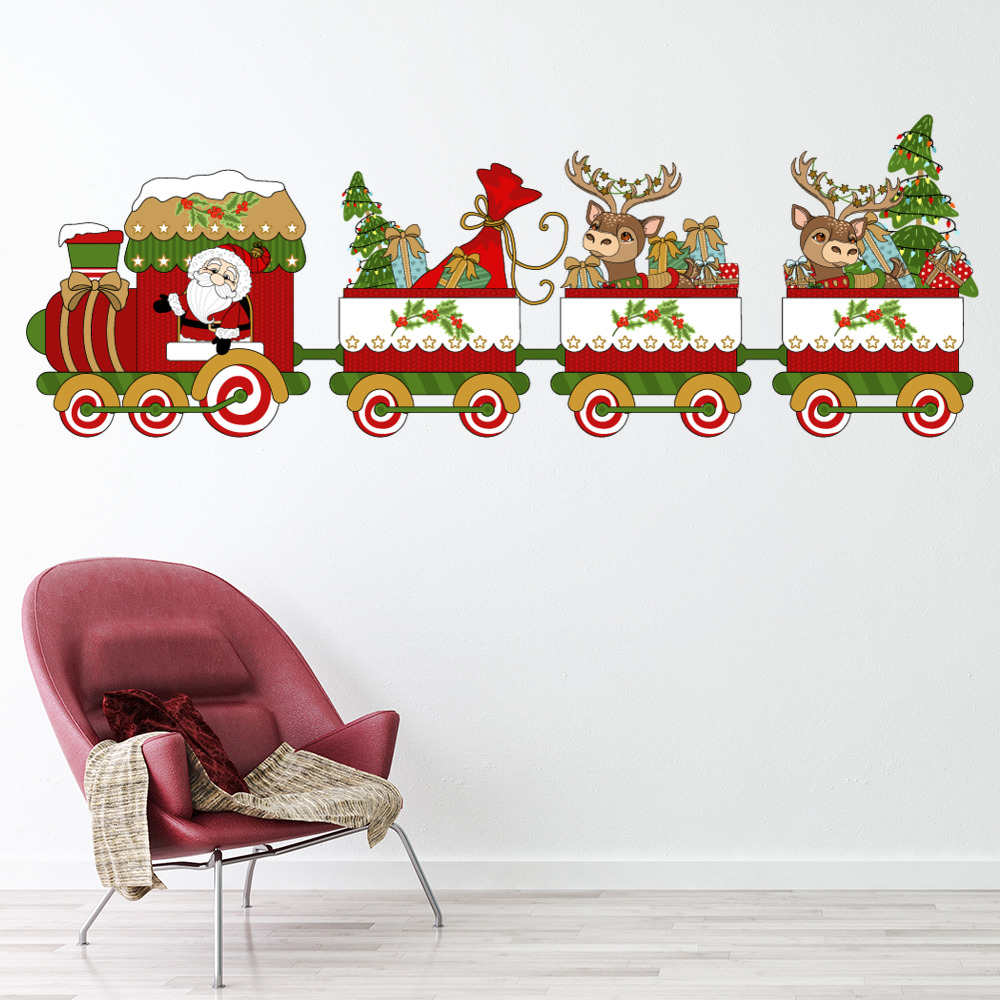 Santa Train Christmas Express Wall Sticker