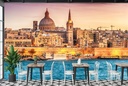 Cathedral Malta City Skyline Wall Mural Wallpaper