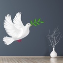 White Dove Olive Branch Wall Sticker