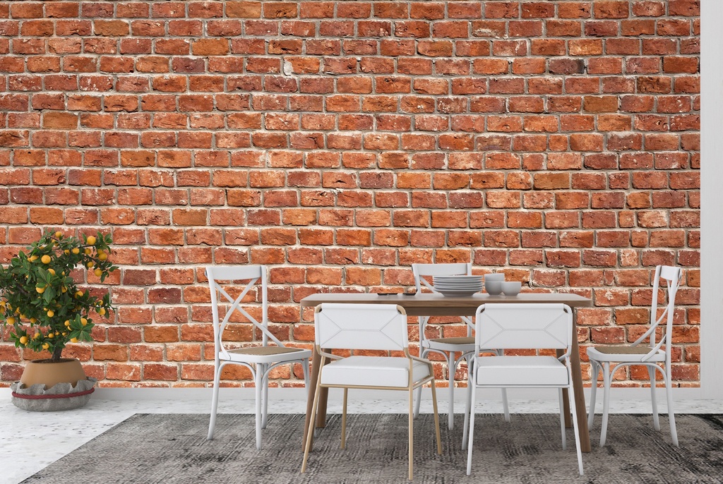 Old Red Brick Texture Wall Wall Mural Wallpaper