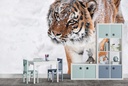 Siberian Tiger Winter Wall Mural Wallpaper