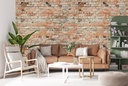Vintage Red Brick Wall Mural Wallpaper