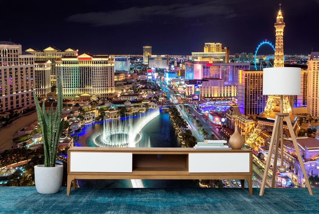 Las Vegas Casino USA City Skyline Wall Mural Wallpaper