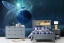 Alien Planet Space Background Wall Mural Wallpaper