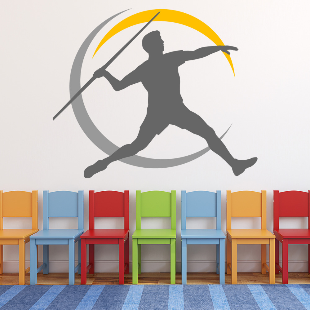 Javelin Throw Olympic Sports Wall Sticker